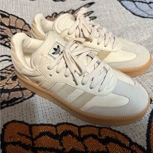 Adidas SAMBA XLG SHOES Cream and Tan